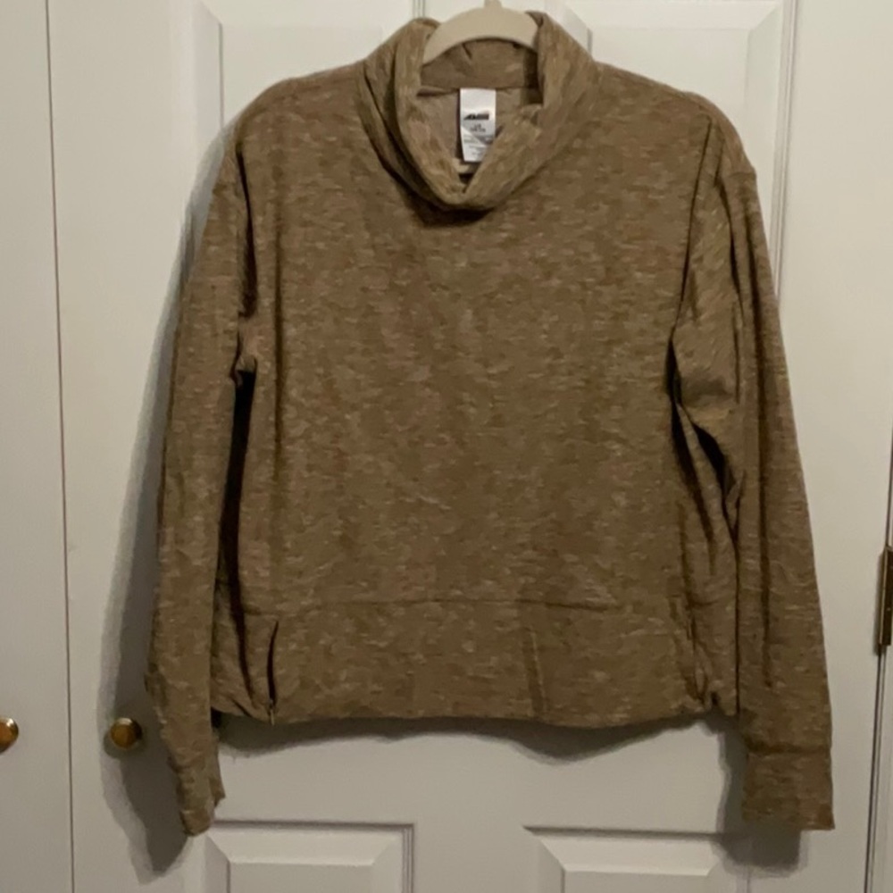Avia sweatshirt. Beige. Cowlneck. size L.